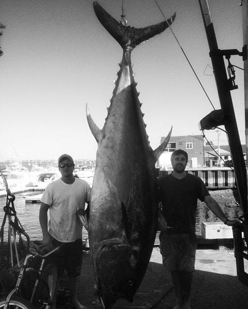 George and Will with large tuna fish